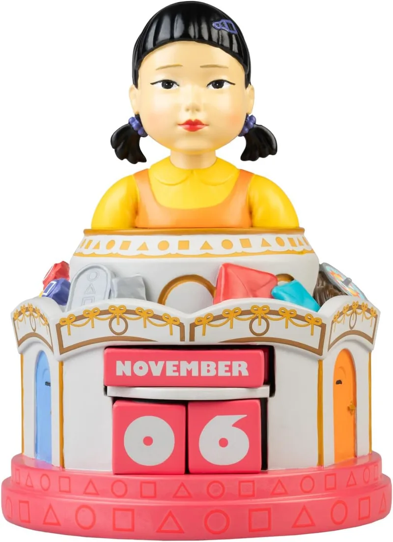 Grupo Erik ▫️ Calendário perpétuo do jogo da lula - Calendário de secretária decorativo : Calendário de secretária Jogo da lula (12x15,5 cm), Licença oficial