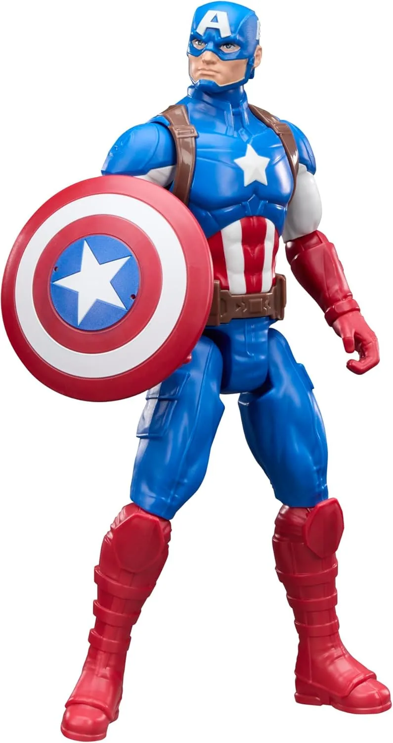 Marvel ▫️ Figura de ação do Capitão América da série Avengers Titan