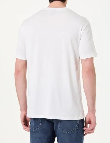 Armani Exchange ▫️ Camiseta de homem com logótipo frontal simples impresso em 3D 3