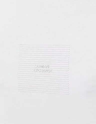 Armani Exchange ▫️ Camiseta de homem com logótipo frontal simples impresso em 3D 4