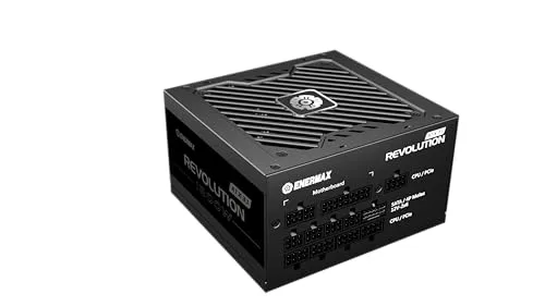 enermax ▫️ Revolution ATX 3.1 1200 W | Fonte de alimentação para PC ATX 3.1 totalmente modular | PCIe 5.1 | 80 Plus Gold | Ventilador de 120 mm | Condensador 105 °C japonês | ERS1200EWT -V2 3