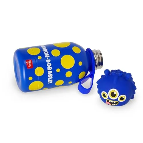Legami ▫️ Garrafa de água para crianças Hot&Cold BFF, Monster, com dupla camada de aço inoxidável 18/8 e fecho hermético, mantém a bebida quente durante 12 horas e fria durante 24 horas, capacidade de 310 ml 4