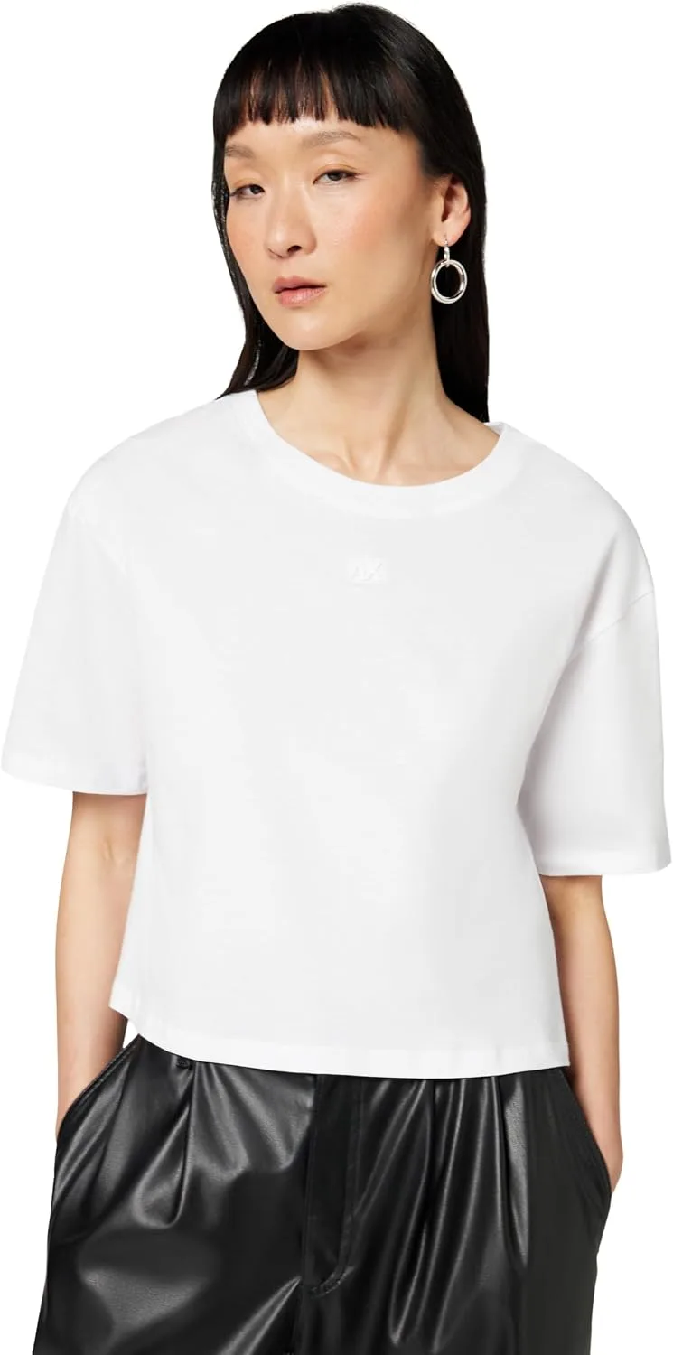 Armani Exchange ▫️ Camisola para mulher Salin de Giraud, com logótipo em letras nas costas