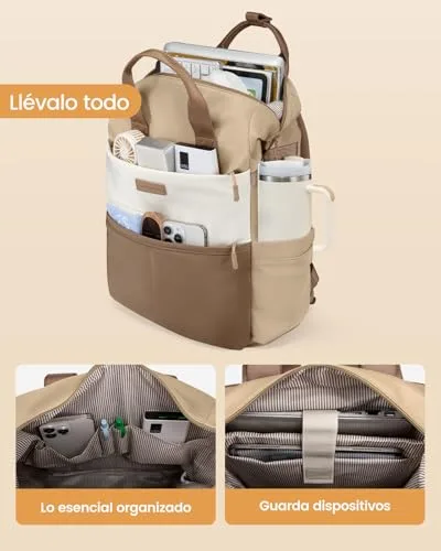 LOVEVOOK ▫️ Mochila para mulher, 15,6 polegadas, mochilas para portátil 3