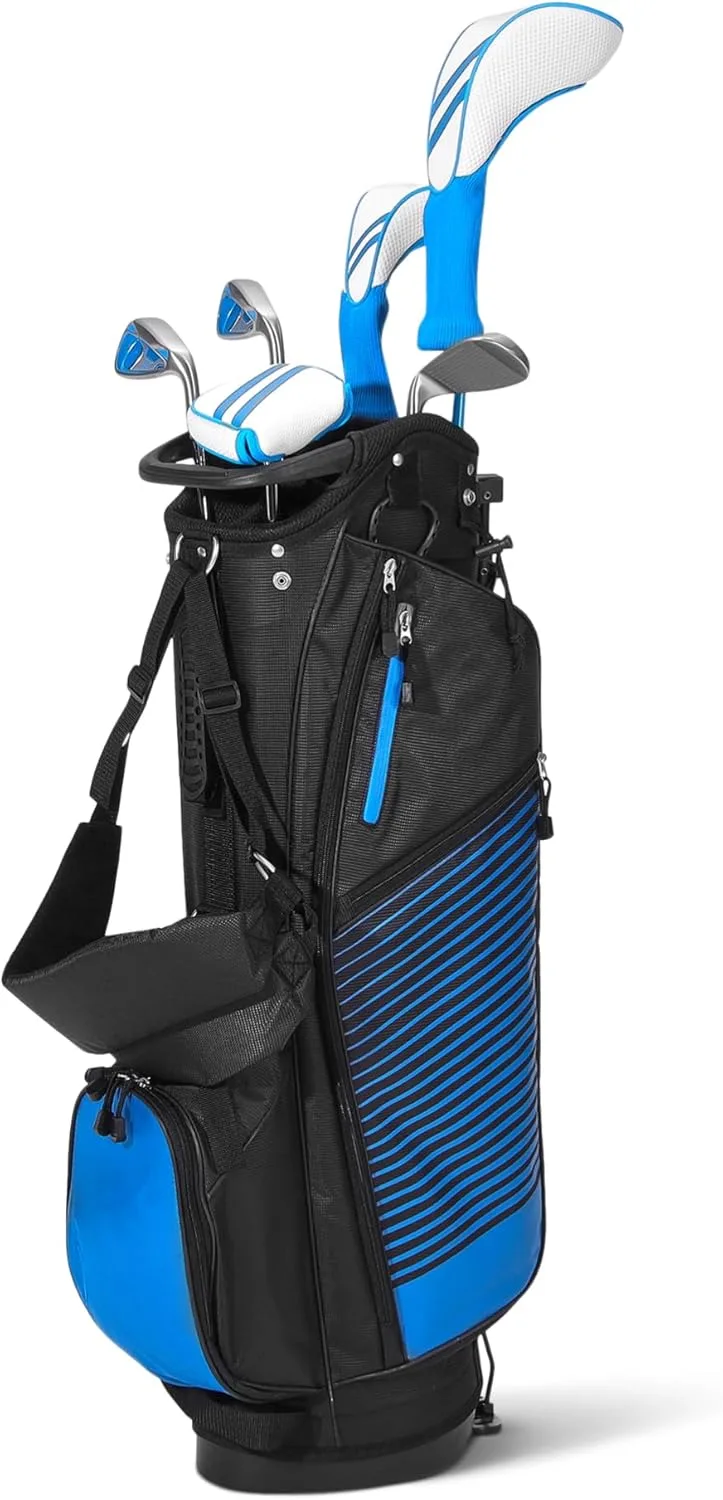 Amazon Basics ▫️ Conjunto de tacos de golfe 6 peças com bolsa de suporte, taco com face de grande dimensão, centro de gravidade baixo