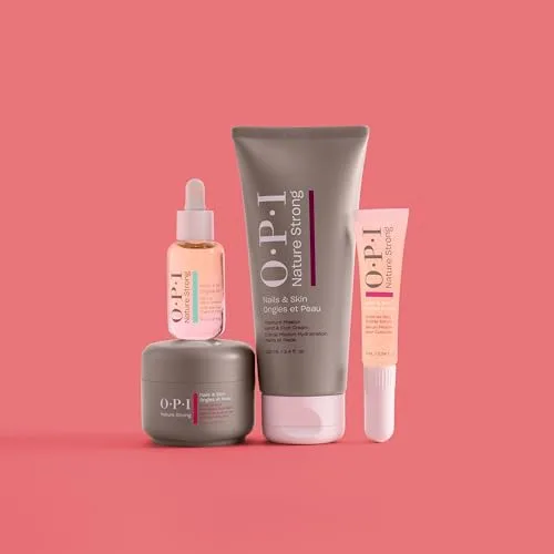 OPI ▫️ Nature Strong Skincare – Creme hidratante com manteiga de karité – Esfoliante com sal marinho – Tratamento para os pés com óleo de chá – Para mãos e pés suaves e renovados 5