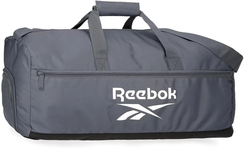 Reebok ▫️ Mala de viagem Ashland cinzenta, 55 x 25 x 25 cm, em poliéster, 34,38 L, da Joumma Bags