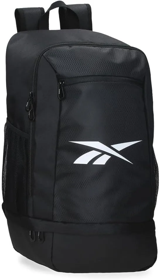 Reebok ▫️ Mochila Wayland Preto 30x50x19 cms Poliéster 28,5L por Joumma Bags