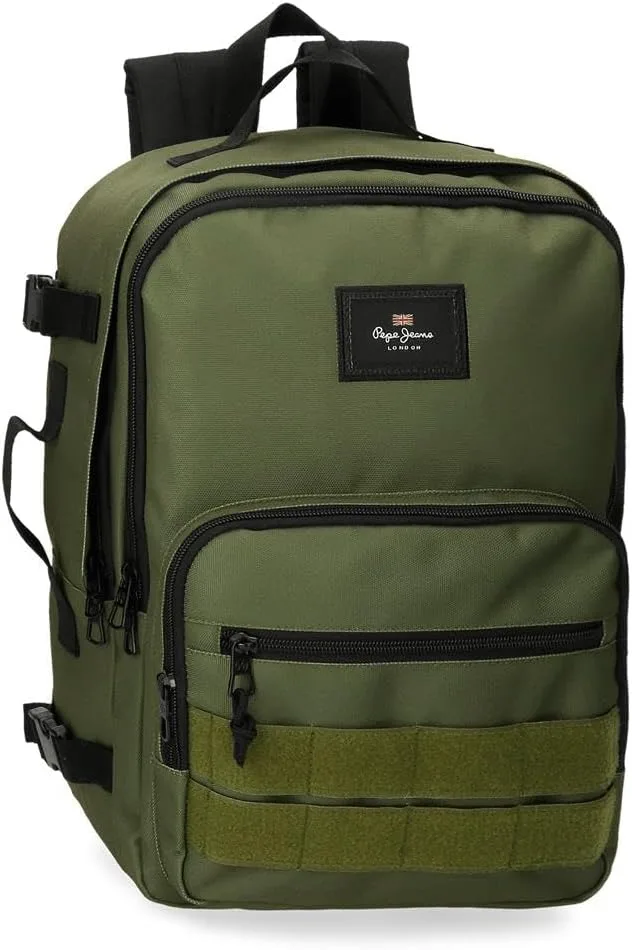 Pepe Jeans ▫️ Aris Evergreen Cabin Backpack, Cáqui, 31x44x20 cms