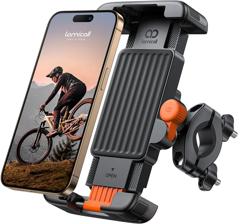 Lamicall ▫️ Universal: Suporte móvel para bicicleta (guiador), suporte móvel para mota