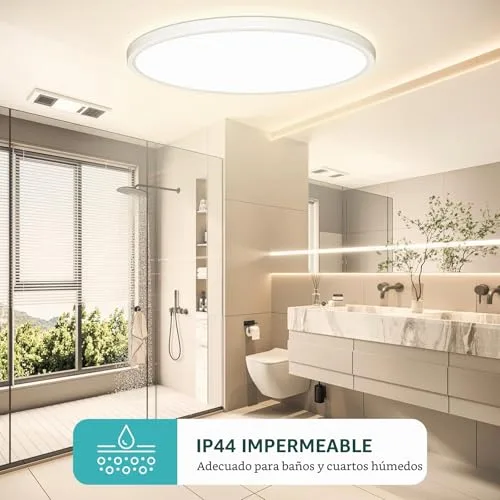 Swoieltr ▫️ Luminária de teto LED, Ø50 cm, 48 W, 4800 lm, 4000 K 4