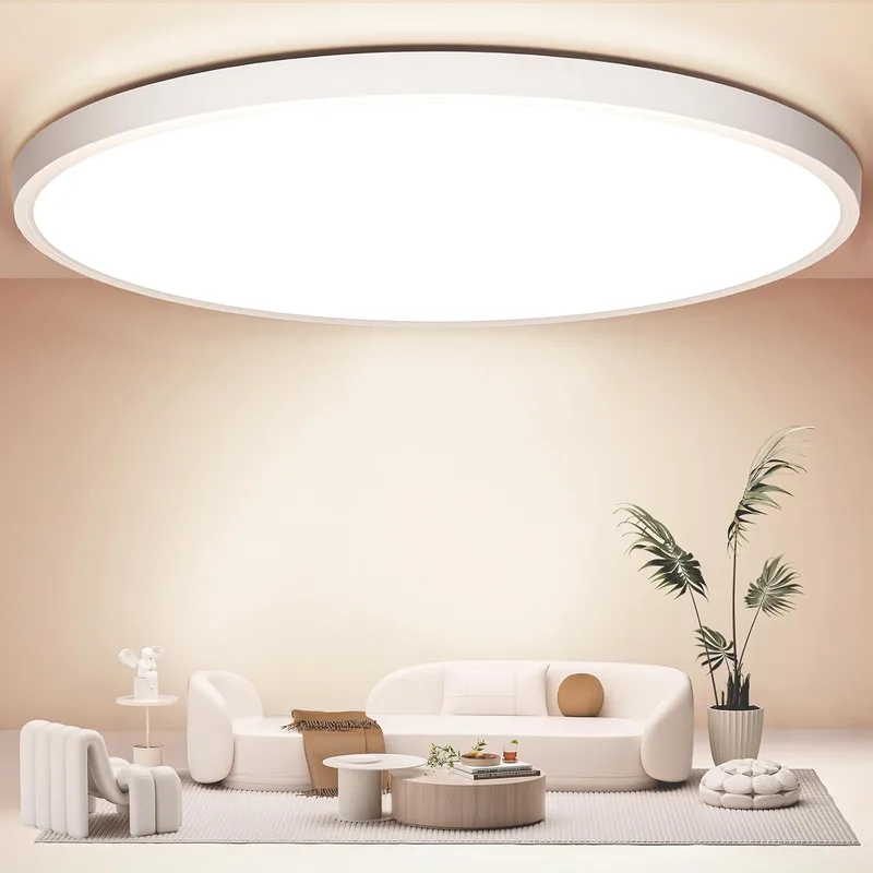 Swoieltr ▫️ Luminária de teto LED, Ø50 cm, 48 W, 4800 lm, 4000 K