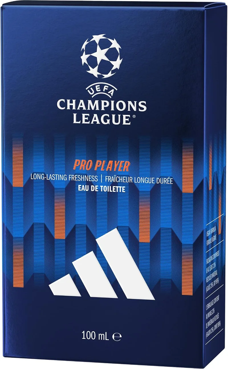 adidas ▫️ UEFA Champions League PRO PLAYER Edition | Água de toilette para homem | Fragrância de longa duração | 100 ml