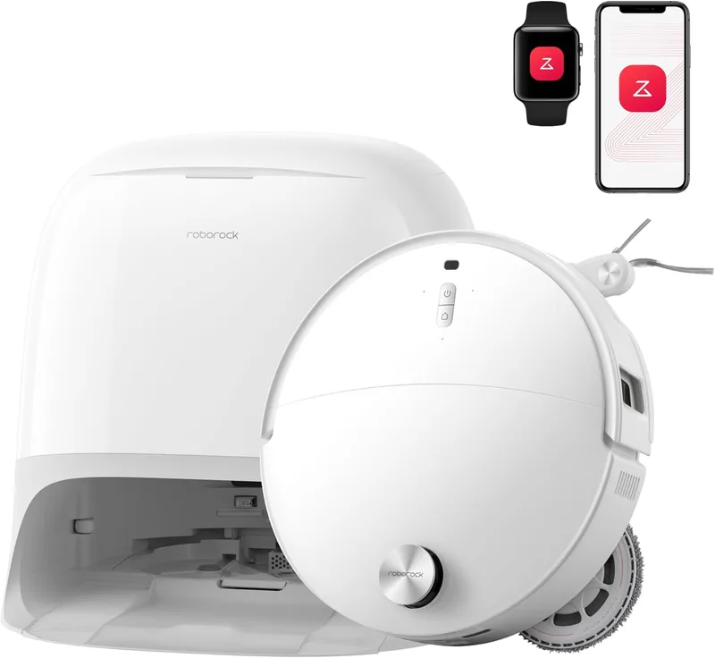 roborock ▫️ Qrevo Curv 2 Pro – Aspirador e esfregador robótico, 25 000 Pa, sistema anti-emaranhamento, lavagem com água a 100 °C, autolimpeza, detecção de obstáculos, secagem automática, para pêlos de animais de estimação