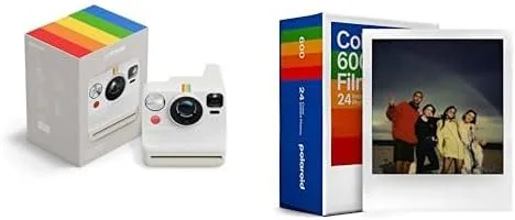 Polaroid ▫️ Now Gen3 - Máquina fotográfica instantânea + Pack triplo a cores (24 fotografias) - Branco
