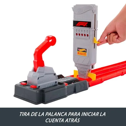 Hot Wheels ▫️ Conjunto de pista «Grid Start» de Fórmula 1 com 2 carros 5