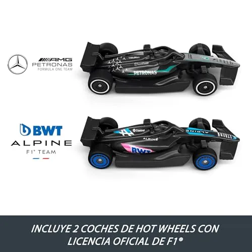 Hot Wheels ▫️ Conjunto de pista «Grid Start» de Fórmula 1 com 2 carros 6