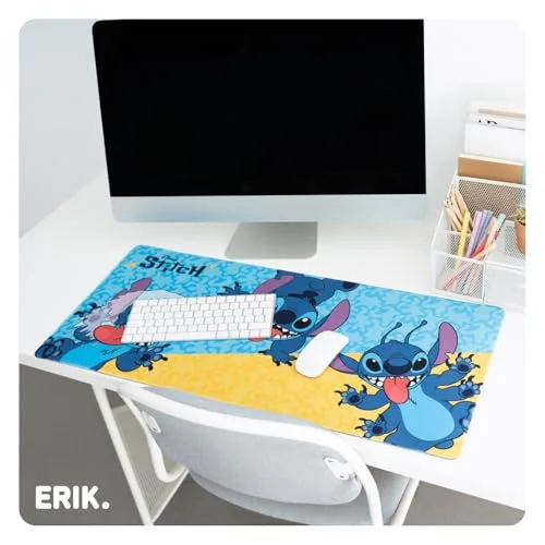 Grupo Erik ▫️ Stitch Tapete de Secretária XXL - Proteção para Secretária Disney 3