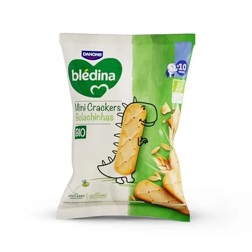 Blédina ▫️ Bolachas BIO, Pacotes de bolachas saudáveis para crianças. Mini-bolachas sem açúcares adicionados. A partir dos 10 meses, embalagem de 8 x 30 g 2