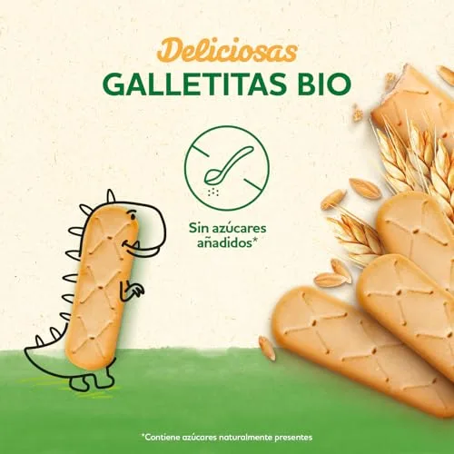 Blédina ▫️ Bolachas BIO, Pacotes de bolachas saudáveis para crianças. Mini-bolachas sem açúcares adicionados. A partir dos 10 meses, embalagem de 8 x 30 g 4