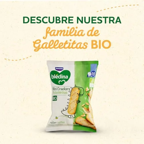 Blédina ▫️ Bolachas BIO, Pacotes de bolachas saudáveis para crianças. Mini-bolachas sem açúcares adicionados. A partir dos 10 meses, embalagem de 8 x 30 g 7