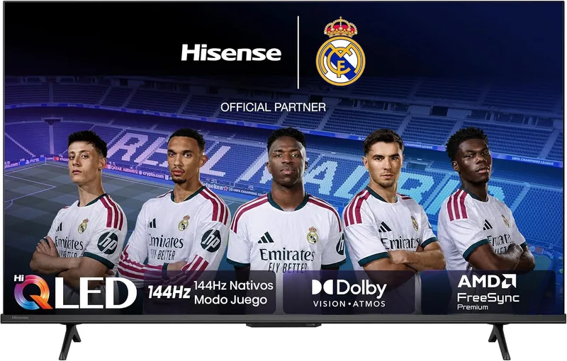Hisense ▫️ 43E7Q Pro - Smart TV Hi-QLED de 43 polegadas, 4K, 144 Hz nativos
