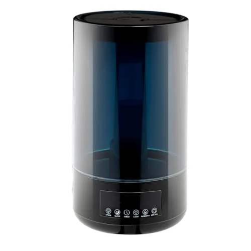 Grundig ▫️ HD-1903A - Humidificador ultrassónico (4,3 L, com temporizador e luz noturna, com comando à distância, cor preta) 2