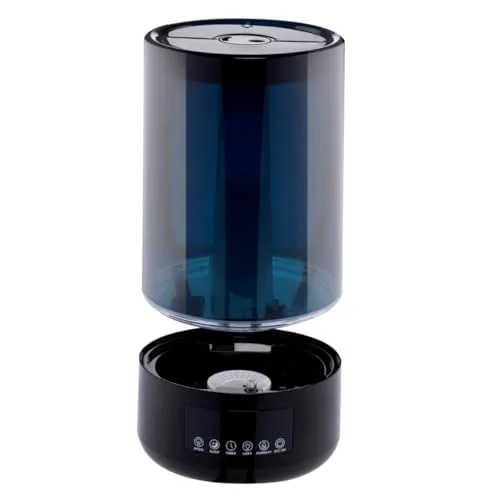 Grundig ▫️ HD-1903A - Humidificador ultrassónico (4,3 L, com temporizador e luz noturna, com comando à distância, cor preta) 4