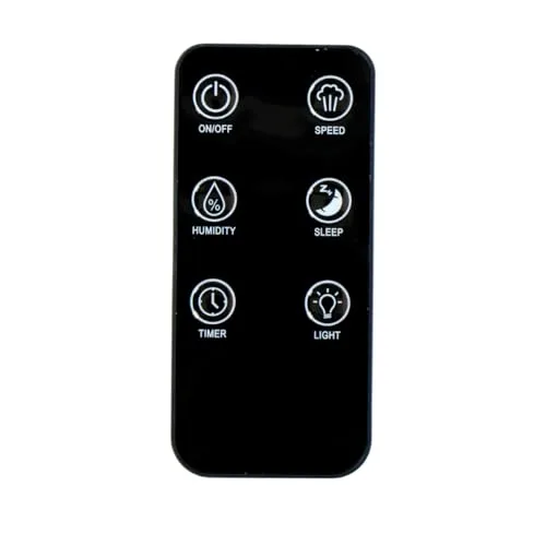 Grundig ▫️ HD-1903A - Humidificador ultrassónico (4,3 L, com temporizador e luz noturna, com comando à distância, cor preta) 5