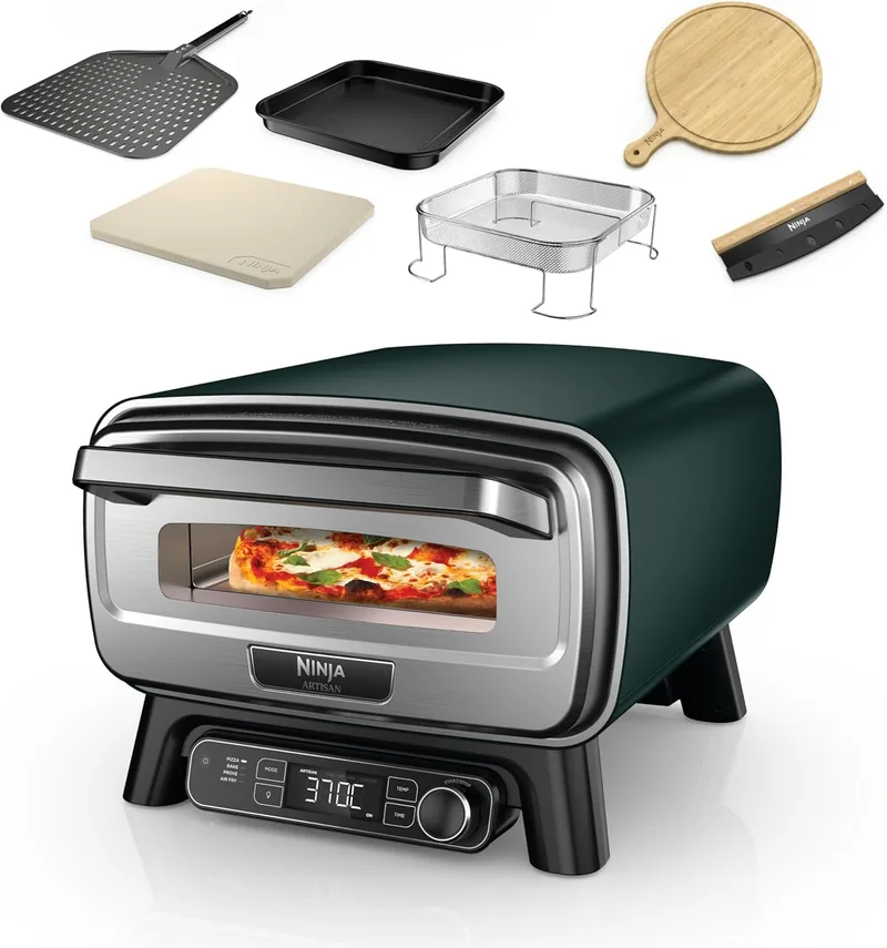 Ninja ▫️ Artisan: Forno Elétrico de Exterior para Pizza e Fritadeira de Ar Quente