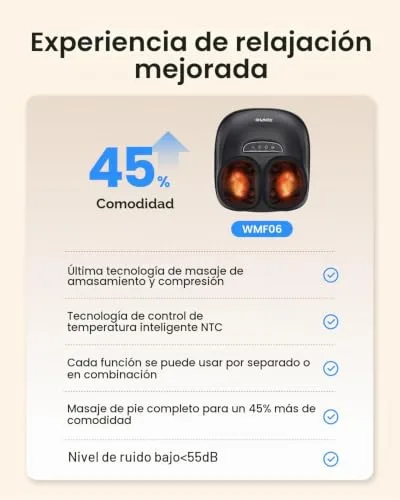 RENPHO ▫️ Massajador de pés - novidade de 2026, massajador elétrico com aquecimento 7