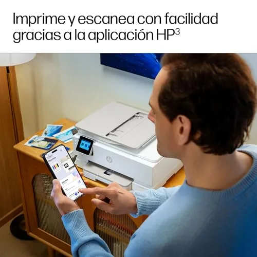 HP ▫️ Envy Photo 7930, impressora multifunções a jato de tinta A4 a cores, Wi-Fi de banda dupla, impressão automática frente e verso, alimentador automático de documentos (ADF) para 35 folhas, tabuleiro para fotografias, 3 meses de Instant Ink 6