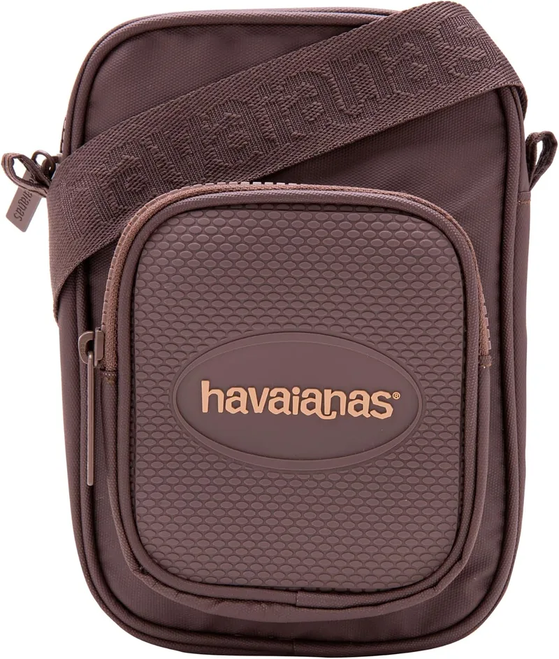Havaianas ▫️ Street Bag, bolsa de cintura e mala a tiracolo versátil, acessório urbano com bolso de silicone, alça ajustável e fecho de segurança, unissexo