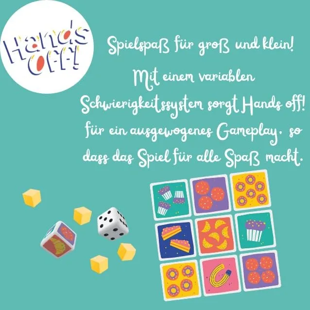 HUCH! ▫️ Hands Off!, Jogo Familiar com Dados e Cartas, Jogo de reação para dedos rápidos e olhos afiados, para 2 a 6 jogadores a partir dos 6 anos 5
