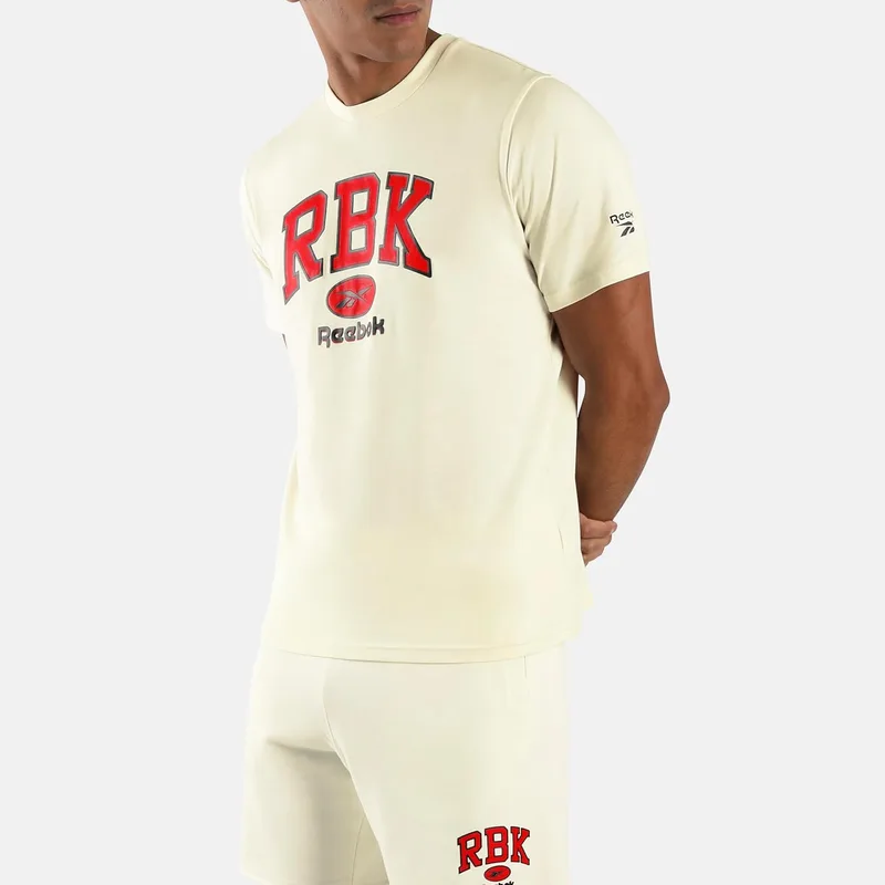 Reebok ▫️ Camiseta RBK Collegiate para homem