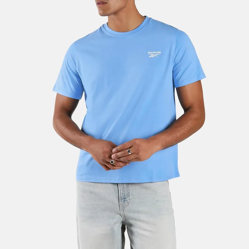 Reebok ▫️ Camisola de manga curta Cody com logótipo pequeno e gola redonda para homem