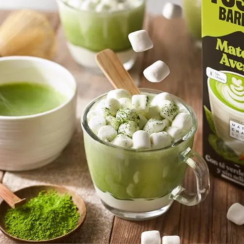 YOSOY ▫️ Barista Matcha Bebida Vegetal - matcha latte com aveia, sem açúcares adicionados, embalagem de 6 x 1 L 6
