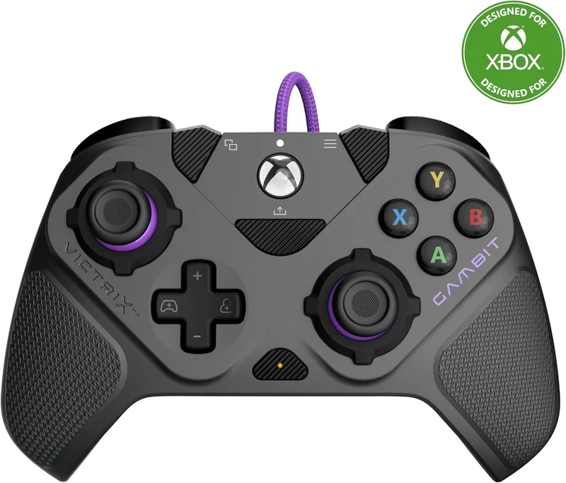 Turtle Beach ▫️ Victrix Gambit Prime: Comando para torneios para Xbox Series X/S, Xbox One e PC. Com licença oficial da Xbox, gatilhos Clutch Trigger de disparo rápido, botões removíveis e aplicação de controlo