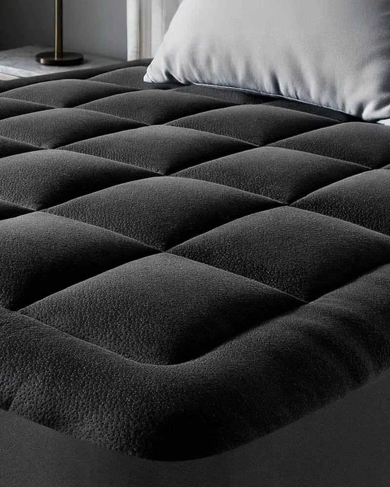 Niagara Sleep Solution ▫️ Capa de colchão Black Cloud Comfort - Ultra-suave, respirável e com proteção refrescante para a viscose de bambu humana -150x200cm, para uma maior proteção contra o frio