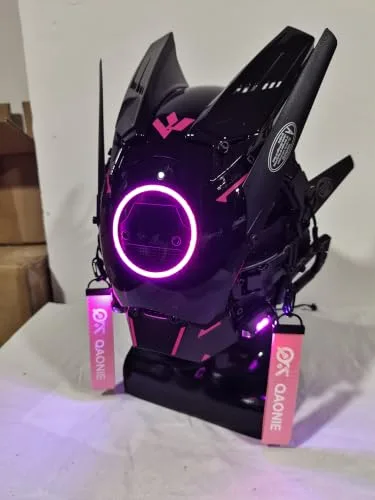 JOIN DAN ▫️ Máscara Punk para Adultos, Máscara LED para Cosplay de Halloween, Presente para Festas, Máscaras para Fatos de Homens e Mulheres 4