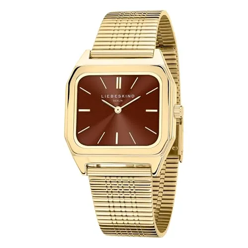 LIEBESKIND ▫️ Relógio de pulso Berlin para mulher – Relógio retangular de quartzo, 34 x 33 mm – Bracelete em aço inoxidável – Resistente à água até 3 ATM – Intemporal e moderno 2