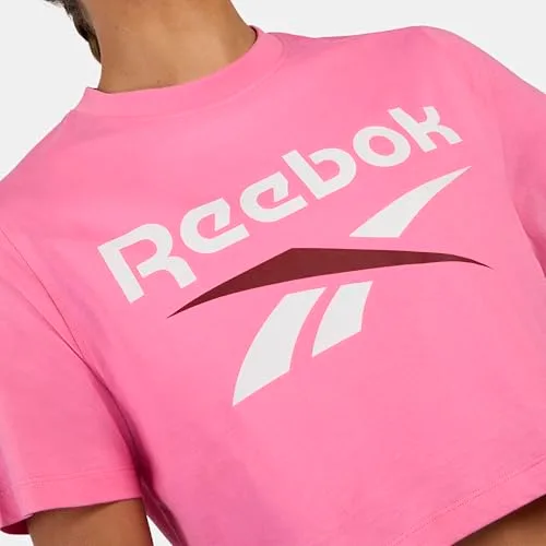 Reebok ▫️ Camisola curta de manga curta Sadie 2 Colour Logo CRW para mulher 2