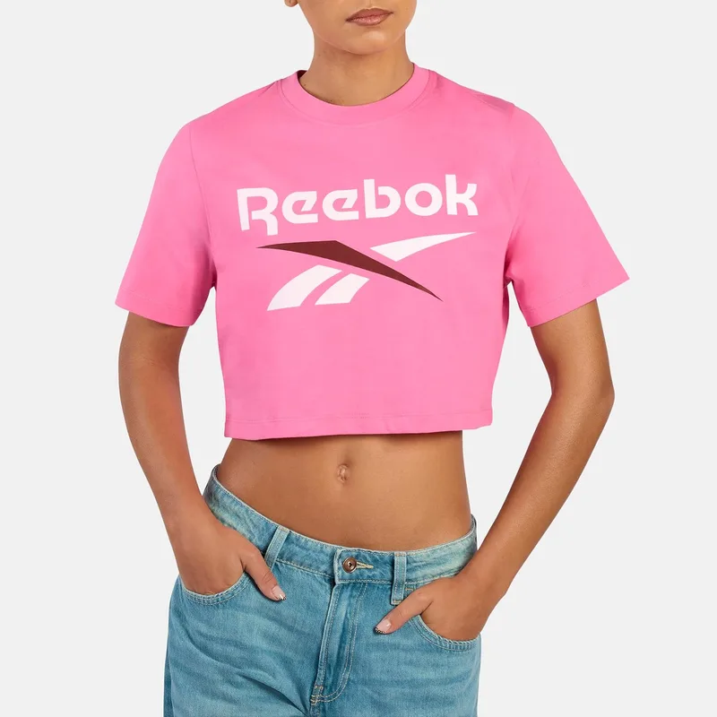 Reebok ▫️ Camisola curta de manga curta Sadie 2 Colour Logo CRW para mulher
