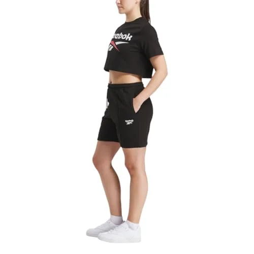 Reebok ▫️ Camisola curta de manga curta Sadie 2 Colour Logo CRW para mulher 3