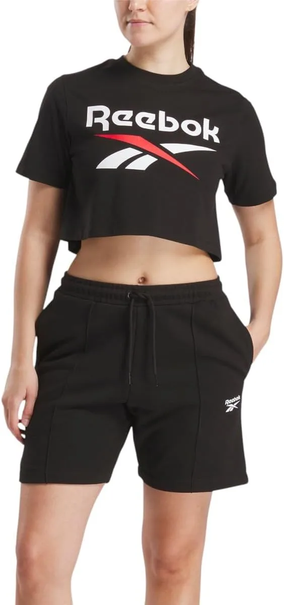 Reebok ▫️ Camisola curta de manga curta Sadie 2 Colour Logo CRW para mulher