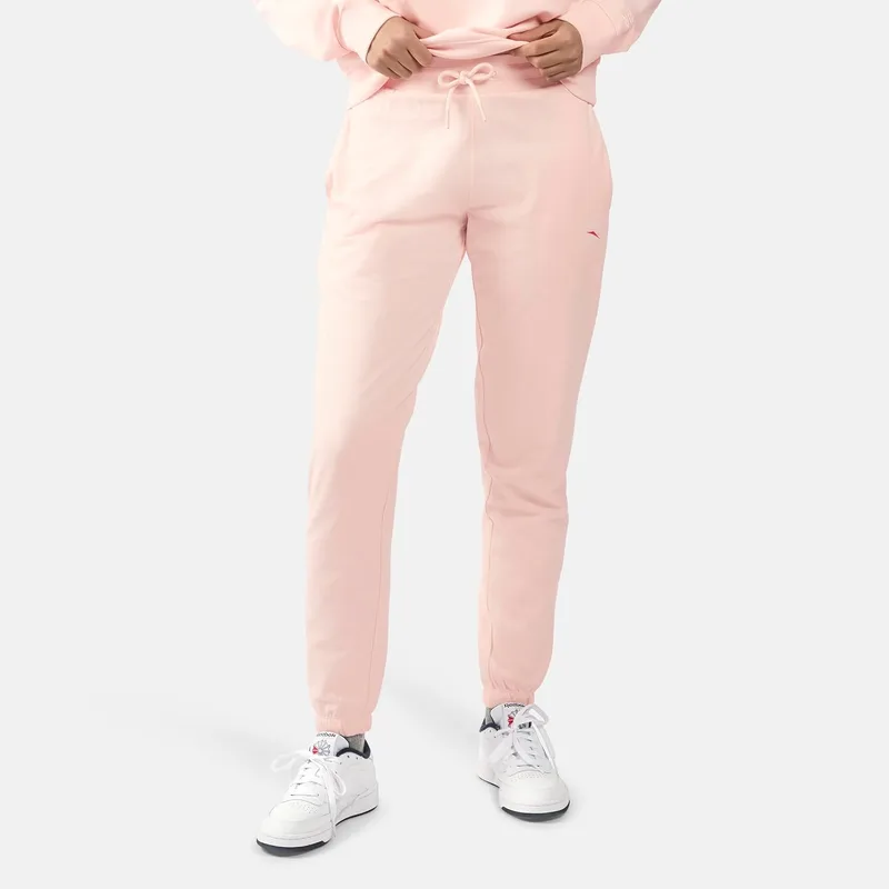 Reebok ▫️ Calças ID Small Logo em malha felpuda francesa - Calças para mulher