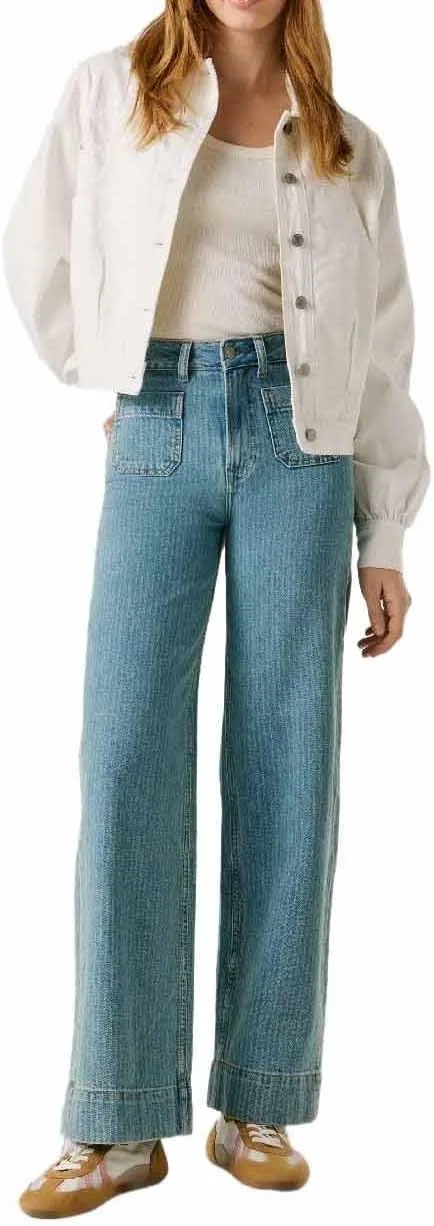 Pepe Jeans ▫️ Calças de ganga retas Uhw Lexa - Calças de ganga para mulher