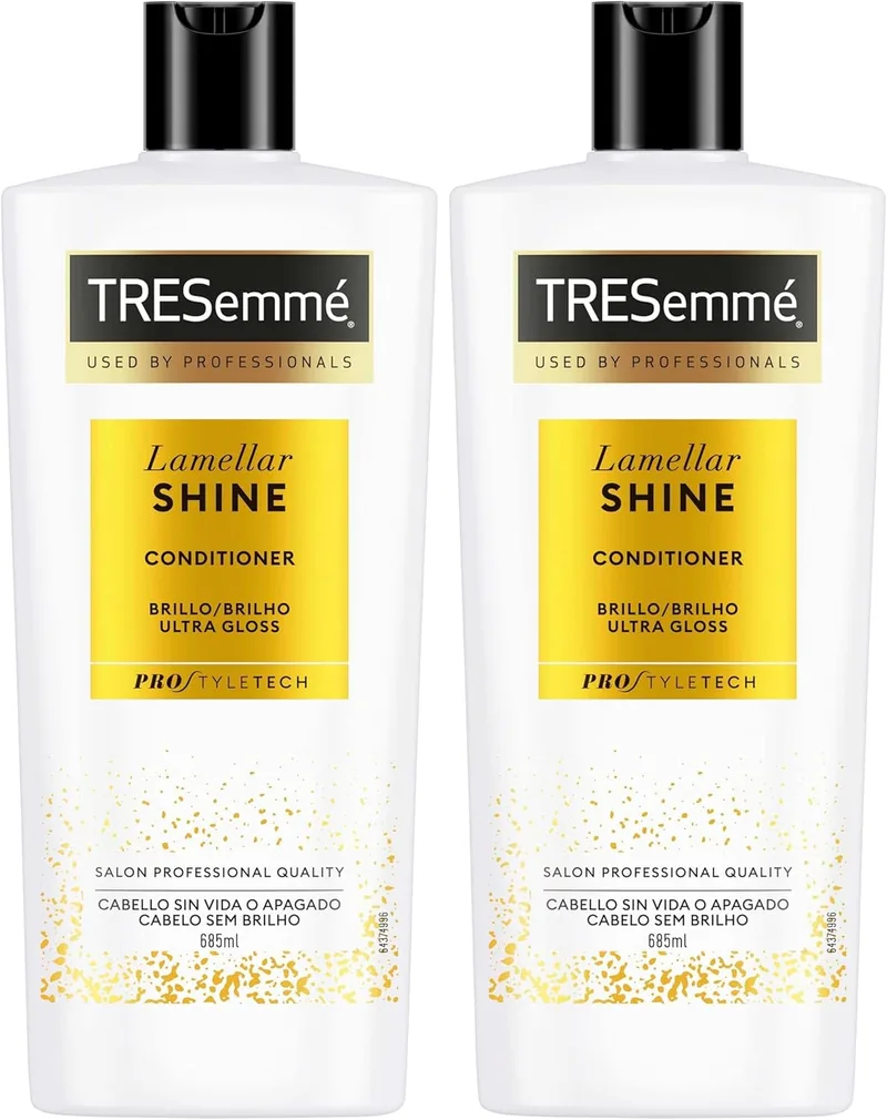 TRESemmé ▫️ Lamellar Shine Condicionador para cabelos sem vida ou baços, 685ml (Embalagem de 2)