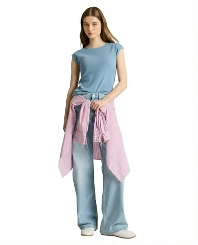 TOM TAILOR Denim ▫️ TOM TAILOR Camiseta de ganga para mulher 2