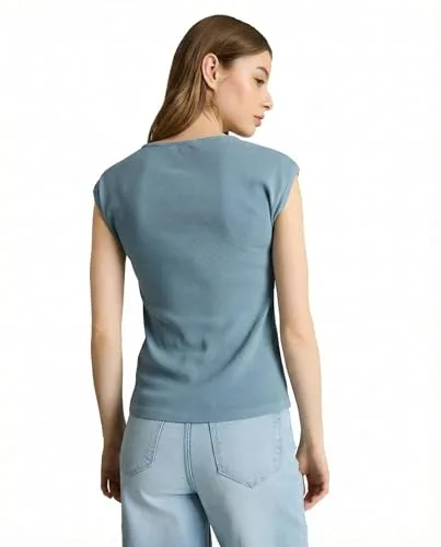 TOM TAILOR Denim ▫️ TOM TAILOR Camiseta de ganga para mulher 3